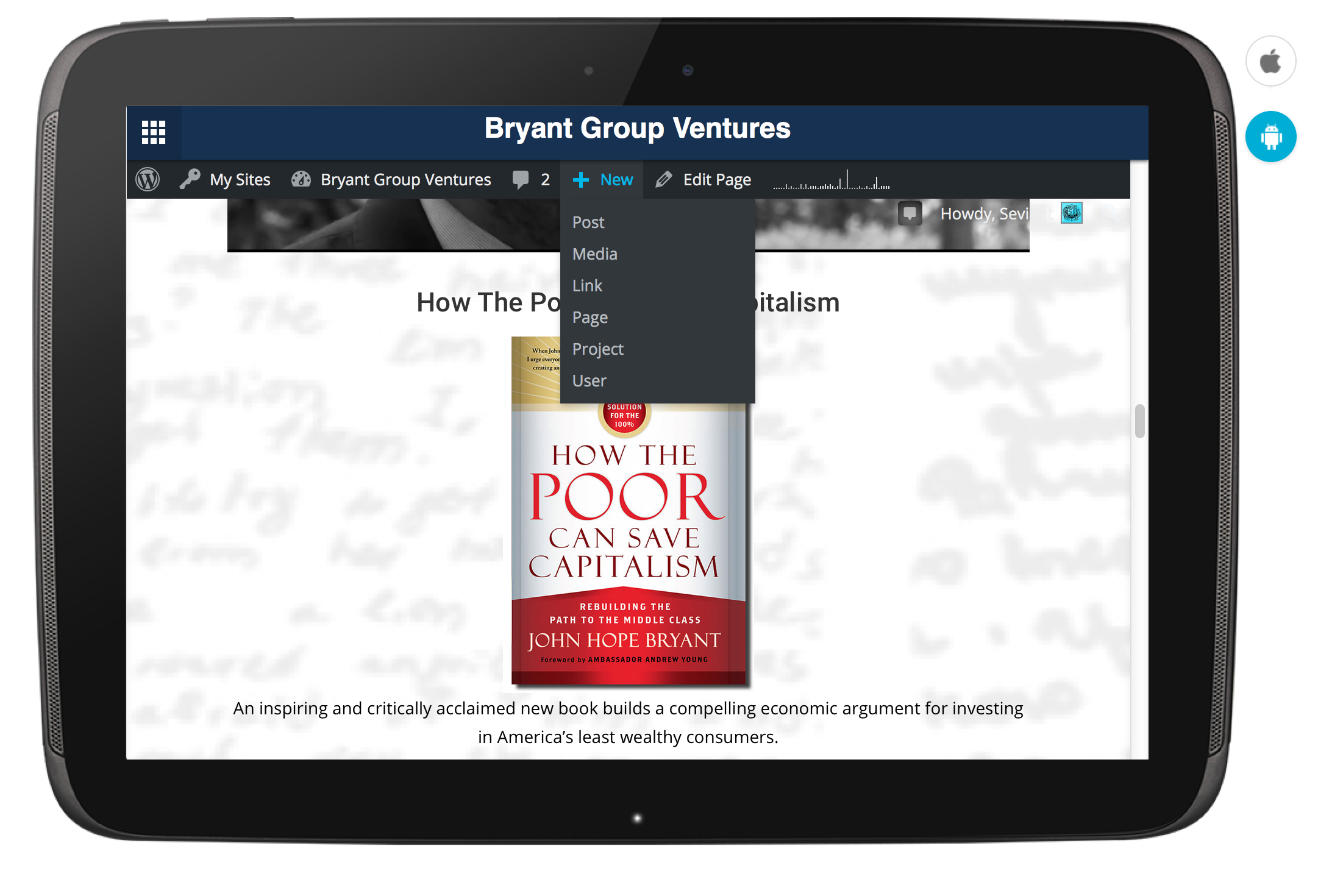 Bryant Group Ventures iOS and Android App Design and Development by Seviant Studios on Android