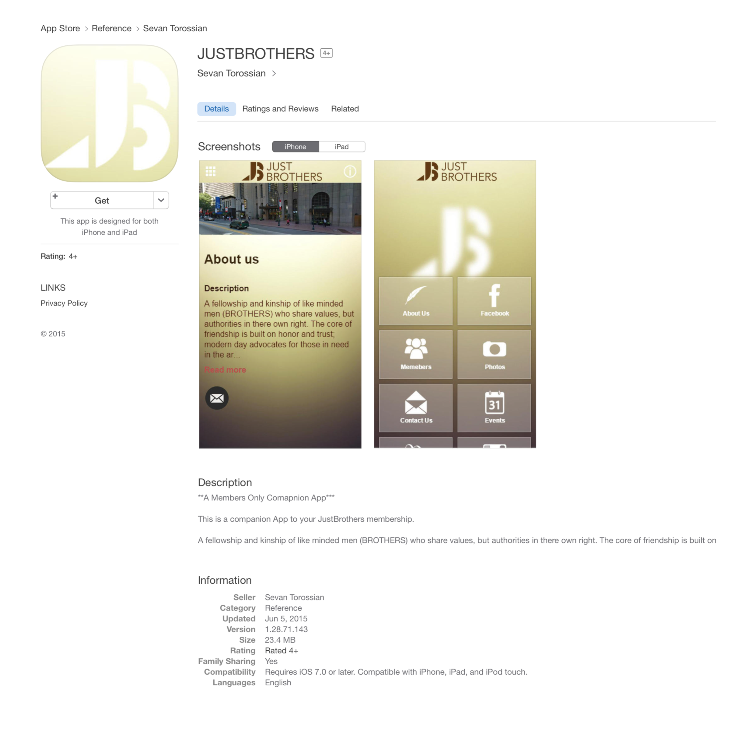 Just Brothers App Design and Development by Seviant Studios