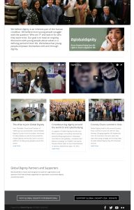 Global Dignity USA Web Design and Development by Seviant Studios Homepage 2