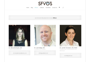 SFVOS Website Screenshot Officers Page by Seviant